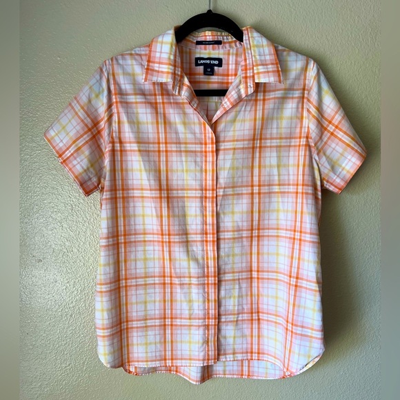 LANDS‎ END No Iron Button Down 2 for $22 ❇️ - Picture 1 of 4